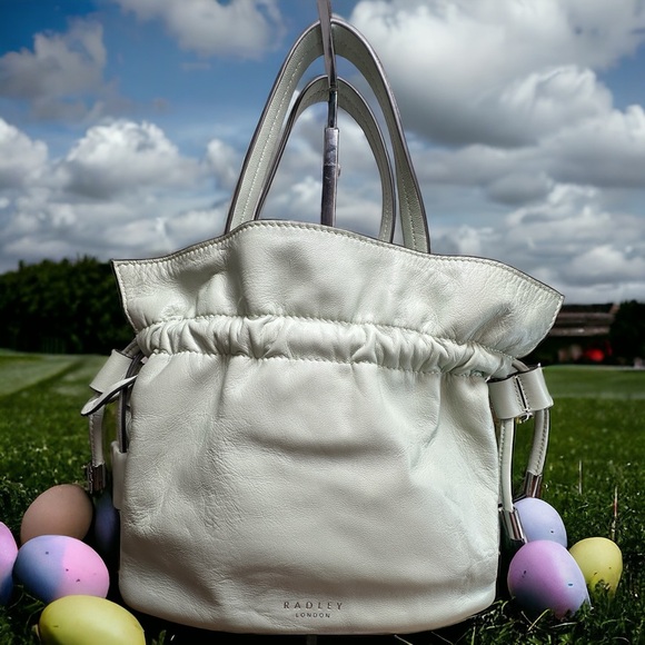 NWOT Radley London Sunny Rise Small Drawstring Crossbody Cucumber Nappa Leather - Picture 9 of 9